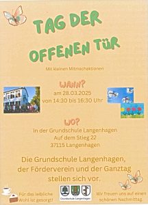 Tag der offenen Tür an der Grundschule Langenhagen – 28. März 2025 ????✨