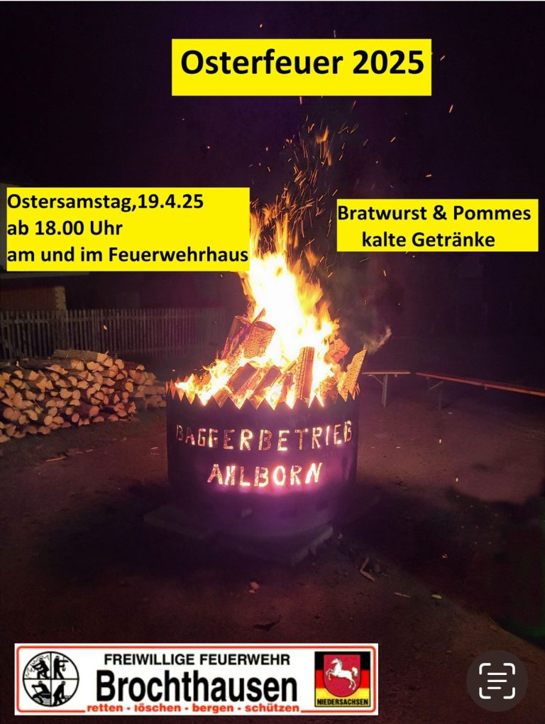 Osterfeuer 2025 in Brochthausen – Gemeinsam in den Frühling ????????
