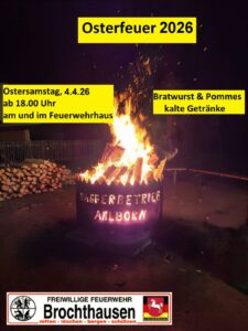 Osterfeuer 2026 in Brochthausen: Einladung ans Feuerwehrhaus