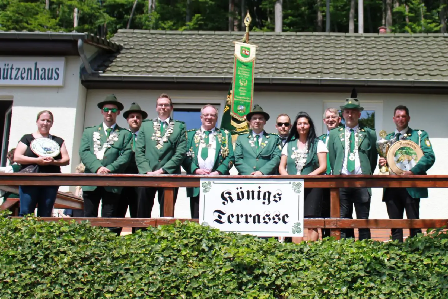 Königsterrasse des Schützenvereins St. Hubertus Brochthausen