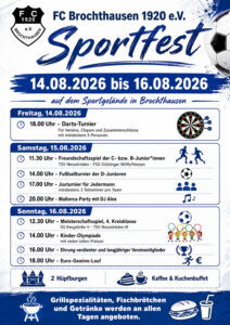 Sportfest des FC Brochthausen vom 14. bis 16. August 2026